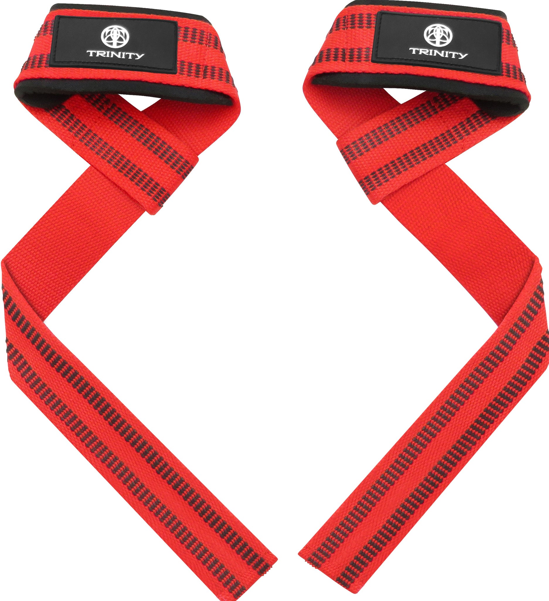 Weightlifting Padded Wrist Straps Lifting Straps-Red – Trinity